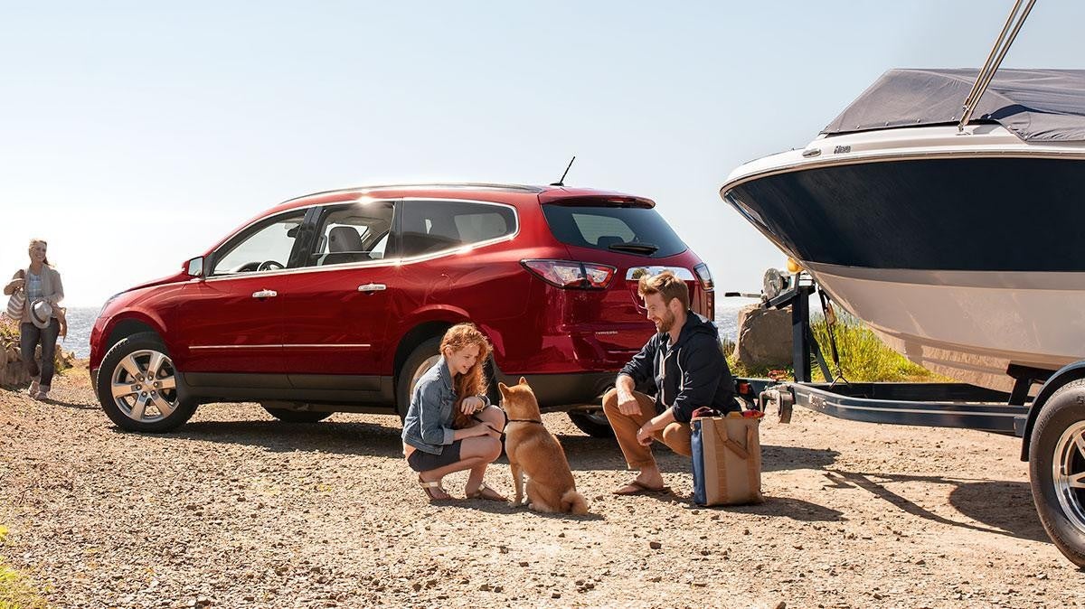 A family is joyfully enjoying their trip